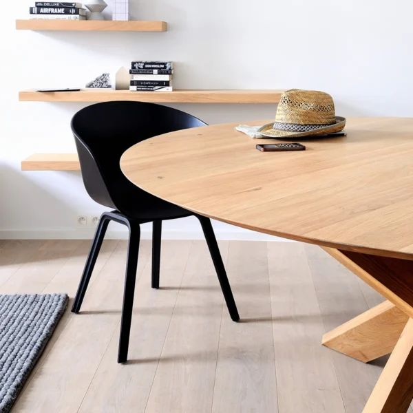 Ethnicraft Oak Circle Dining Table - Image 3