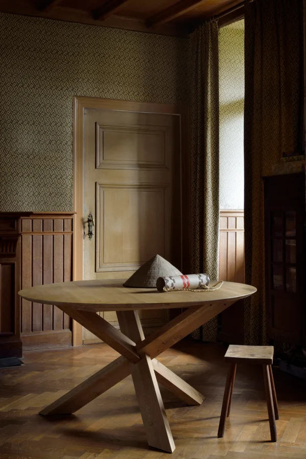 Ethnicraft Oak Circle Dining Table - Image 2