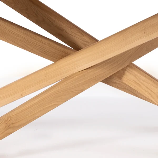 Ethnicraft Oak Mikado Oval Coffee Table - Image 2