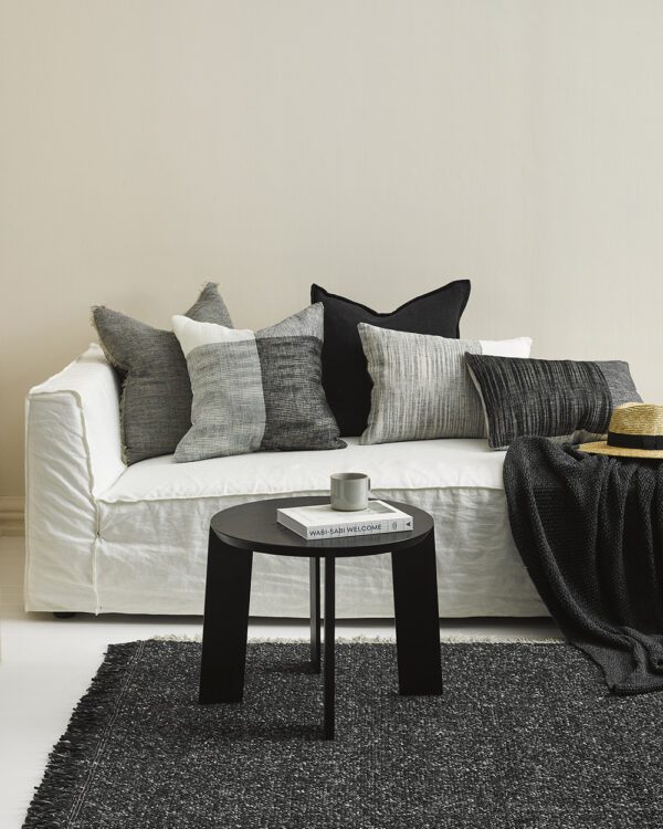 Anderson Cushion | Black-Ecru - Image 8