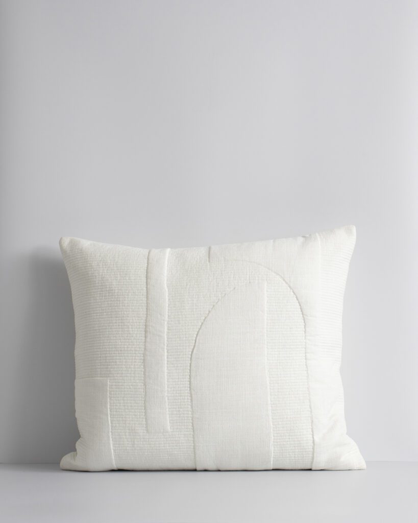 Andes Cushion Ecru insideout Newcastle