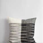 Wilson Cushion | Black-Ecru