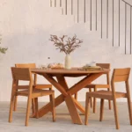 Ethnicraft Teak Circle Outdoor Table - Image 2