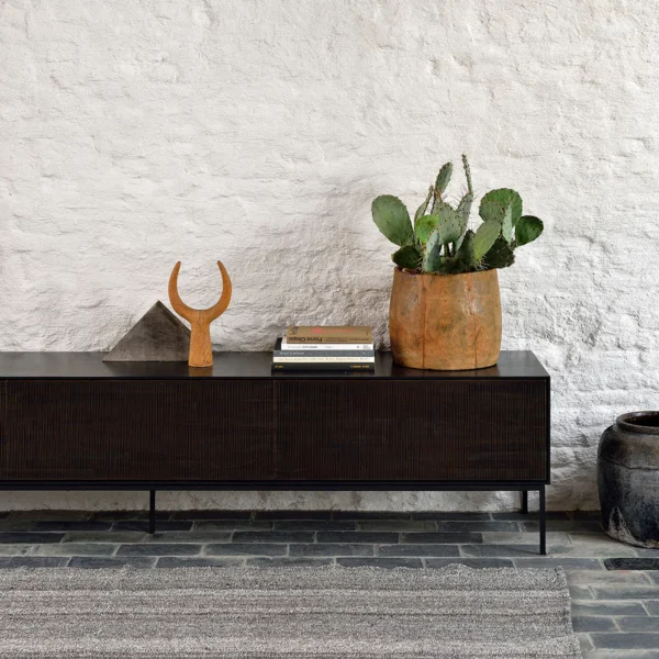 Ethnicraft Teak Grooves TV Cupboard - Image 2