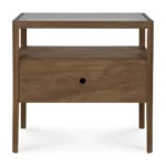 Teak Spindle bedside - 1 drawer