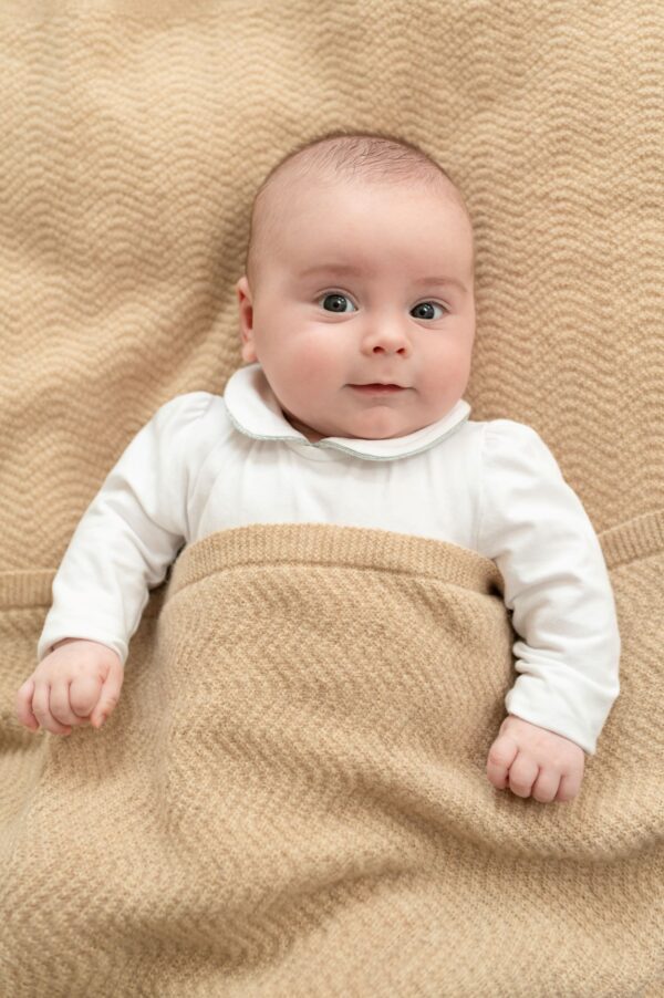 Tuwi Wave Baby Blanket Beige - Image 2