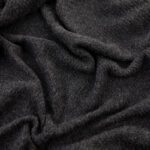 Wave Knitted Throw in Charcoal - Image 4