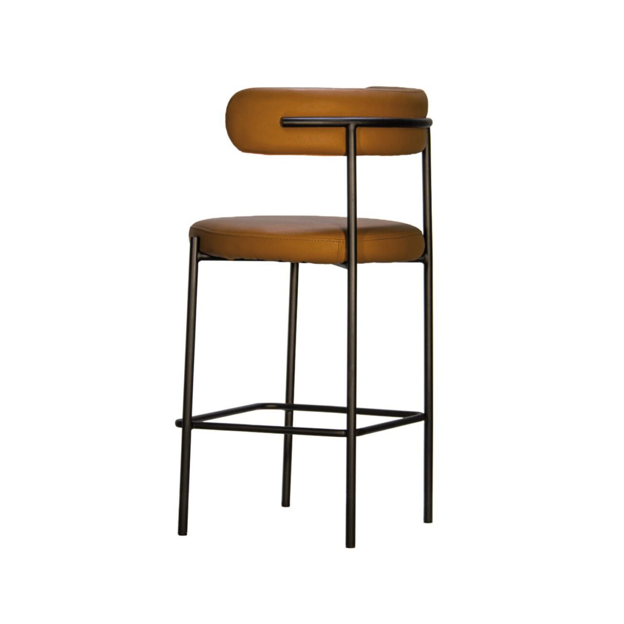 Oliver Bar Stool - Camel VL/Black - Image 4