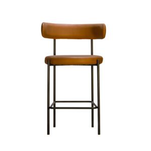 Oliver Bar Stool - Camel VL/Black
